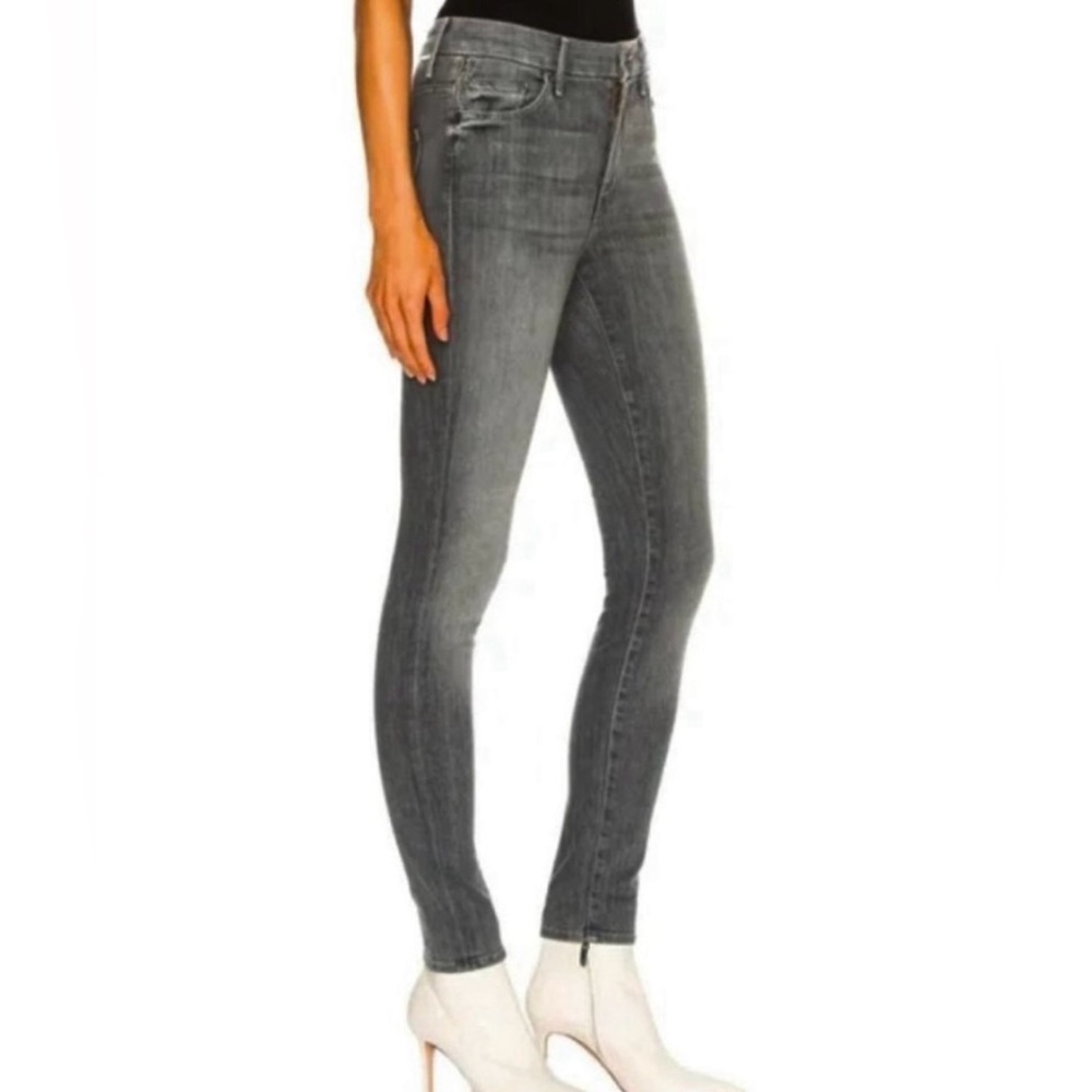 MOTHER Women's Skinny Jeans in Gray Wash